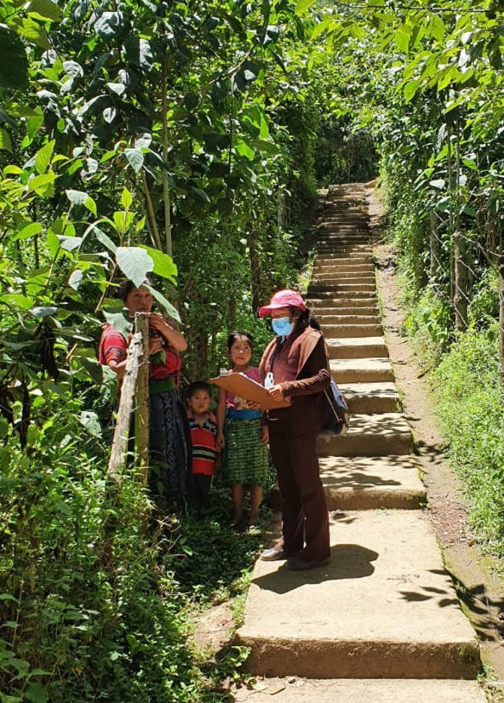 Jeanny monitoring the health of patients in her local community.